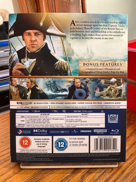 Master and Commander (4K UHD, Region Free/B) w/SLIP USED