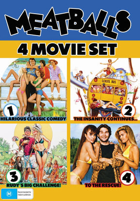Meatballs 4 Movie Set (DVD, Region Free) - New DVD