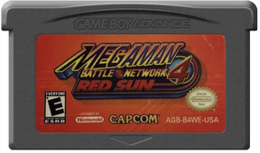 Mega Man Battle Network 4 Red Sun Gameboy Advance LOOSE - Video Games - Nintendo GBA