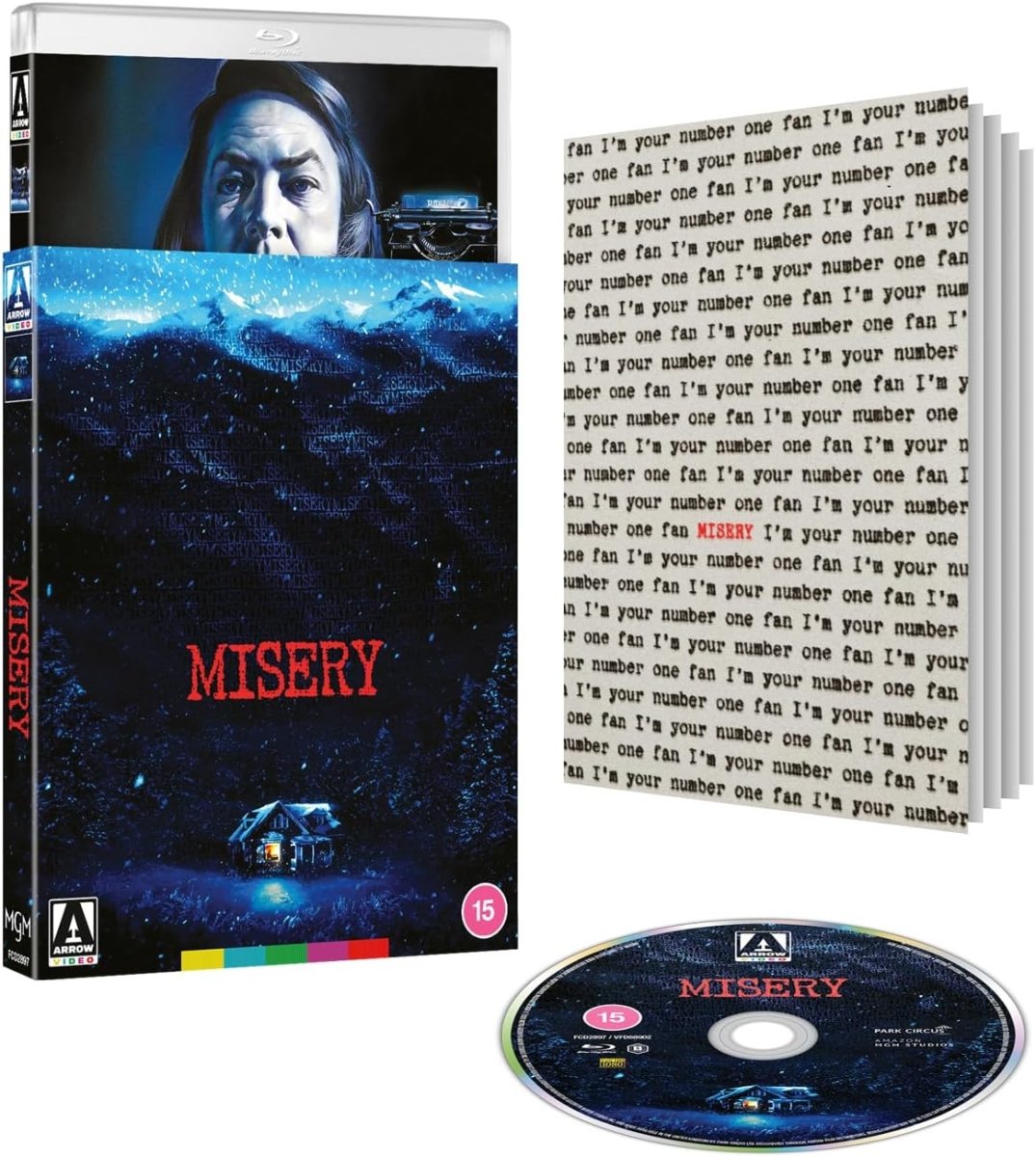 Misery (Blu-ray, Arrow UK Limited Edition, Region B)