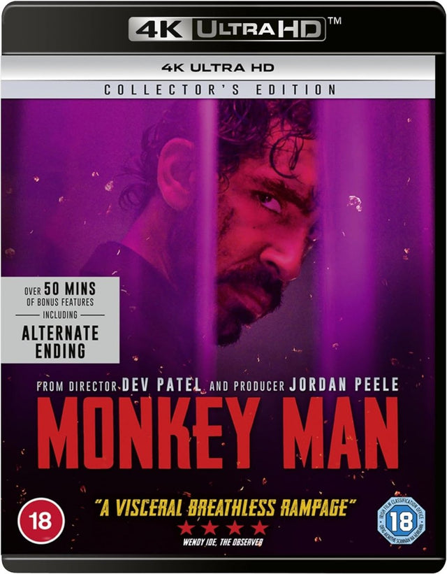 Monkey Man (UK 4K UHD, Region Free) w/SLIP - New 4K UHD