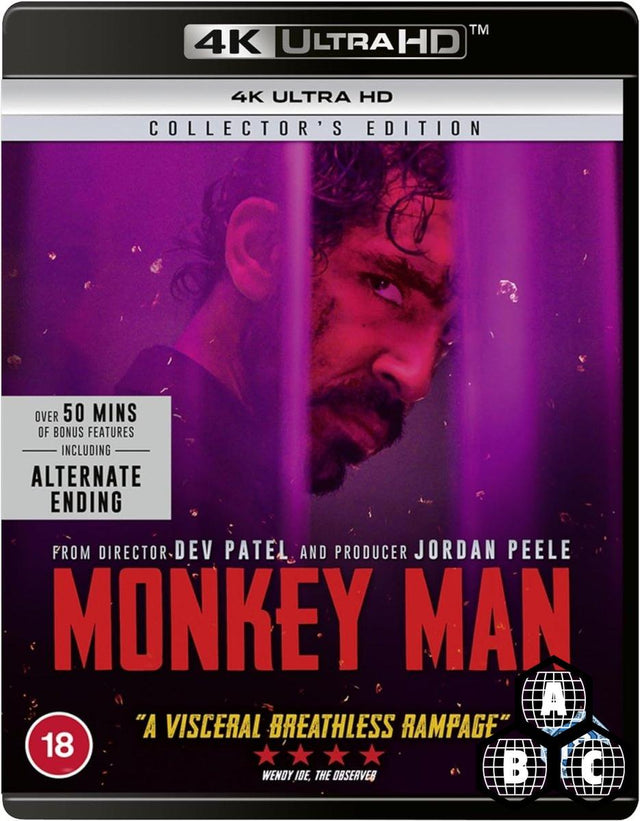 Monkey Man (UK 4K UHD, Region Free/B)