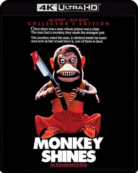 Monkey Shines (4K UHD) w/slip USED - Used 4K UHD