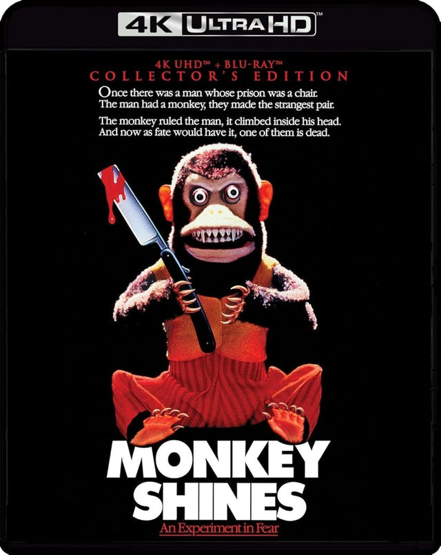 Monkey Shines (4K UHD) w/slip USED - Used 4K UHD