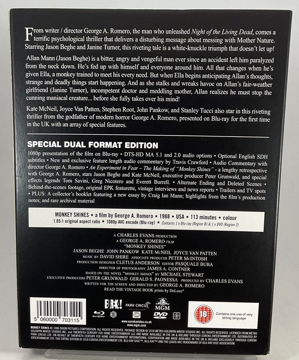 Monkey Shines (Limited Edition, Region B) w/SLIP USED