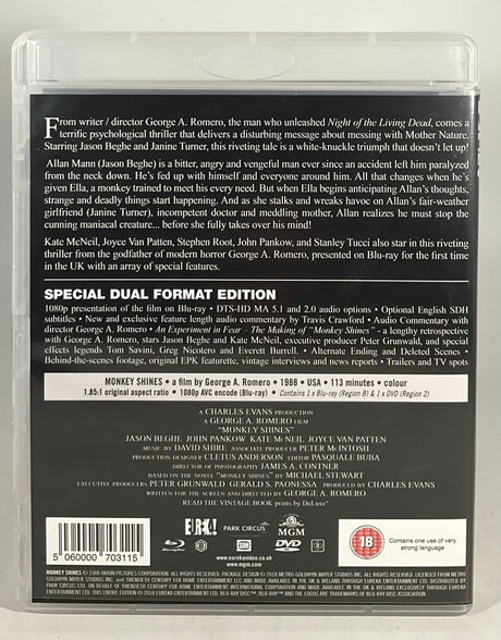 Monkey Shines (Limited Edition, Region B) w/SLIP USED