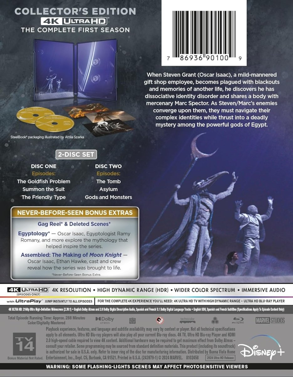 Moon Knight: The Complete First Season (4K UHD, Collector's Edition Steelbook)