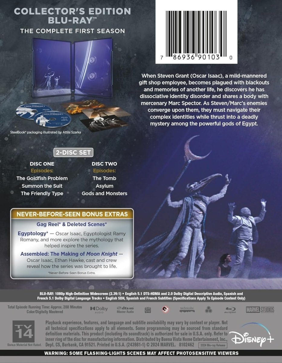 Moon Knight: The Complete First Season (Blu-Ray, Collector's Edition Steelbook)