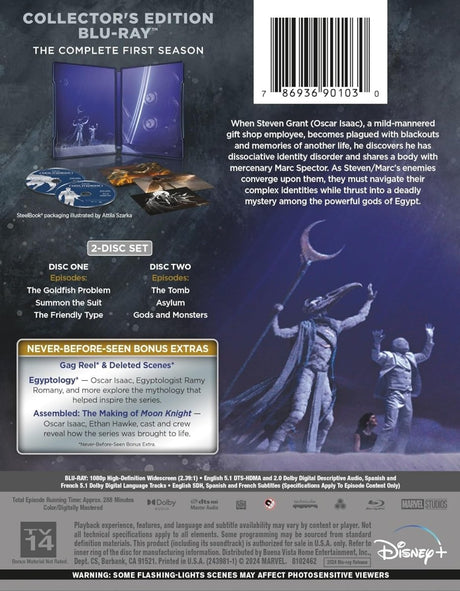Moon Knight: The Complete First Season (Blu - Ray, Collector's Edition Steelbook) - New Blu - Ray