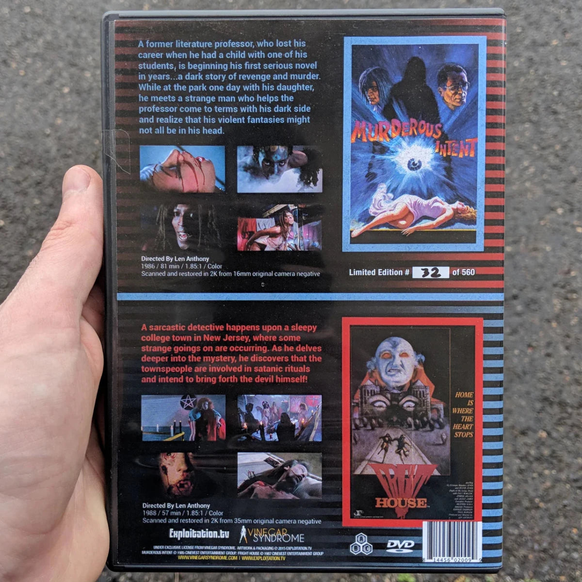Murderous Intent / Fright House DVD USED