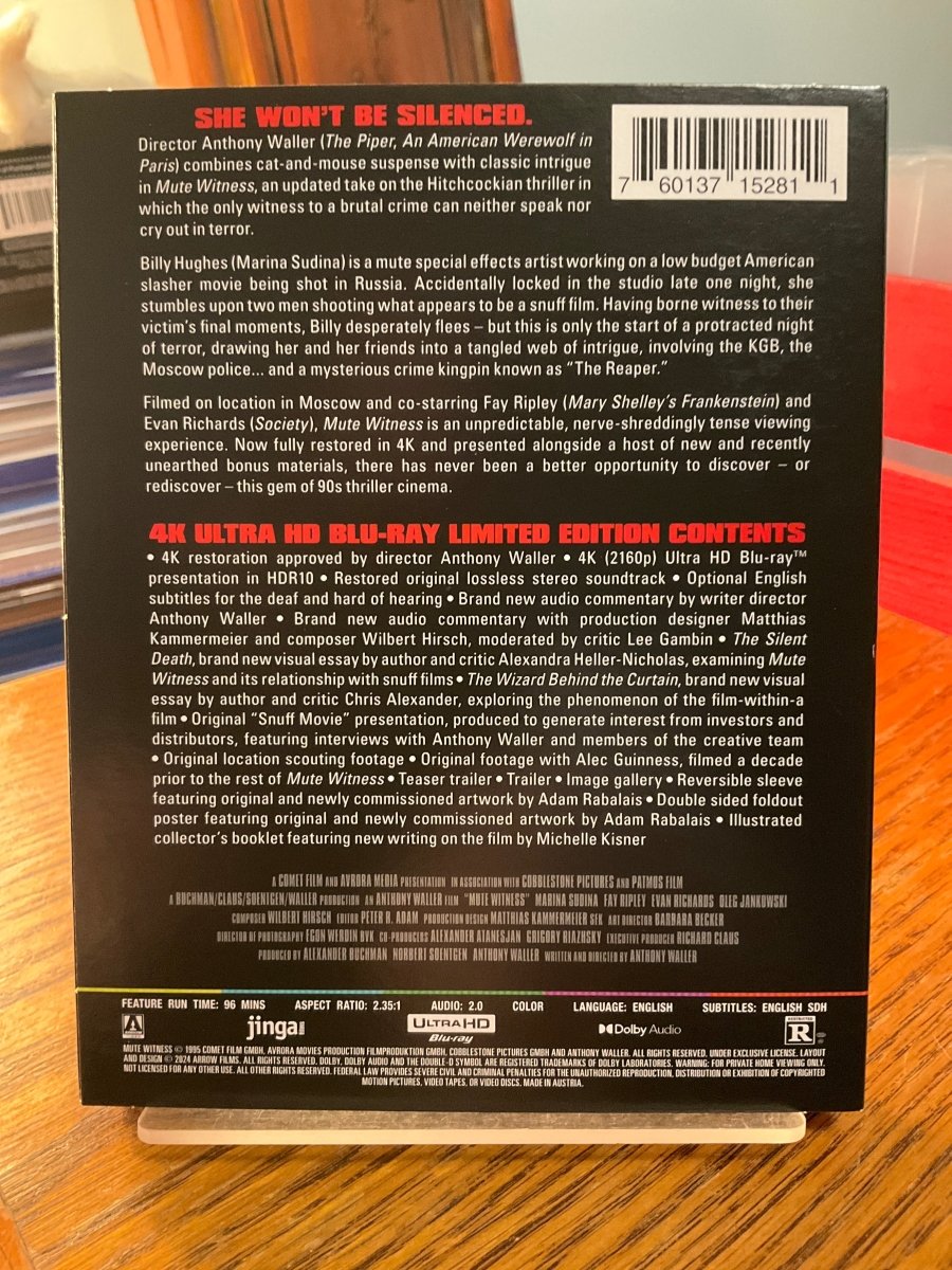 Mute Witness (4K UHD, Limited Edition) w/SLIP USED