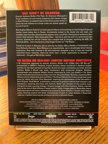 Mute Witness (4K UHD, Limited Edition) w/SLIP USED