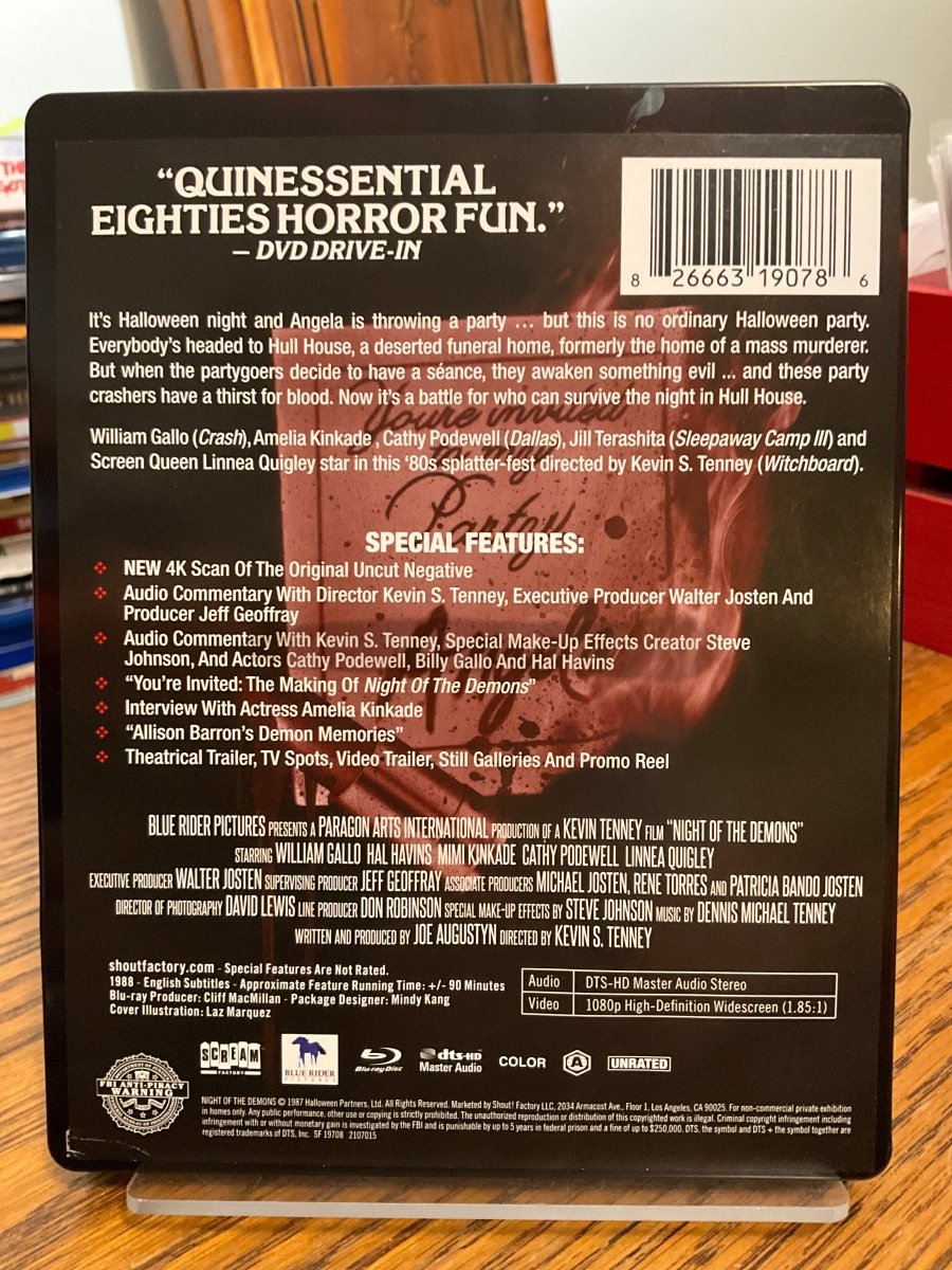 Night of the Demons Steelbook USED - Used Blu - Ray