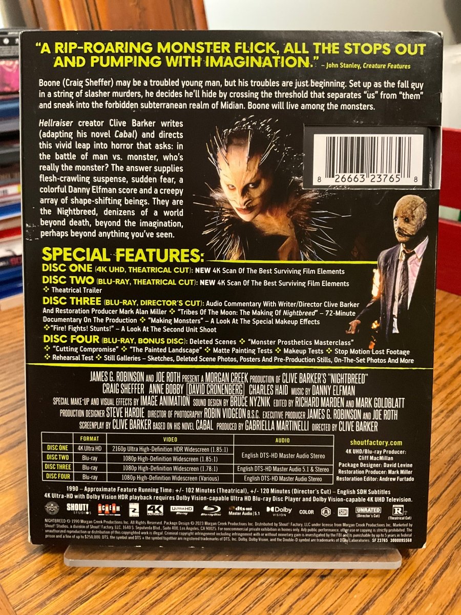 Nightbreed (4K UHD) w/SLIP USED
