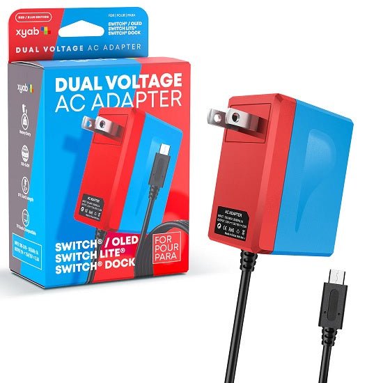 Nintendo Switch Power Adapter - Red & Blue Edition NEW - Video Games - Nintendo Switch