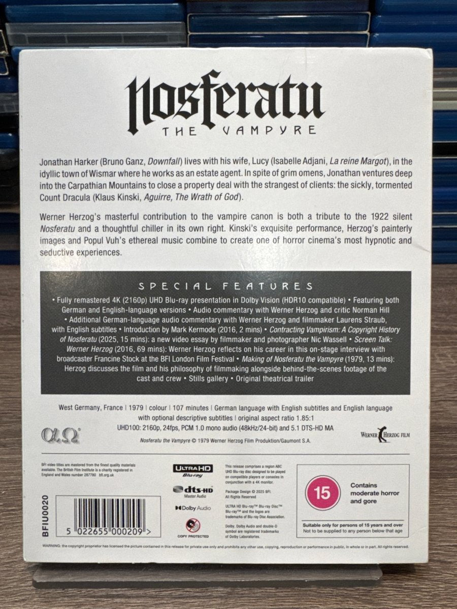 Nosferatu the Vampyre (4K UHD, BFI, Region Free/B) w/SLIP USED