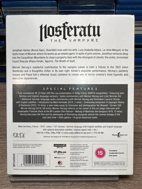 Nosferatu the Vampyre (4K UHD, BFI, Region Free/B) w/SLIP USED