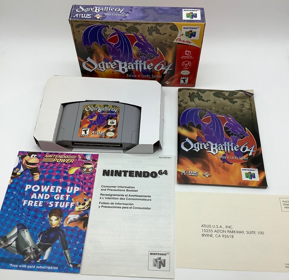 Ogre Battle 64: Person of Lordly Caliber Nintendo 64 USED - Video Games - Nintendo 64