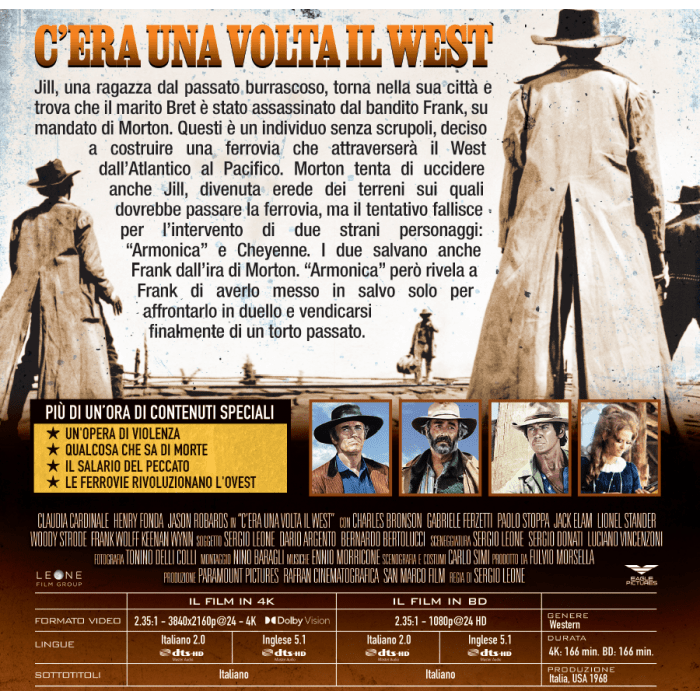 Once Upon a Time in the West (4K UHD, Italian '4Kult' Edition, Region Free/B)