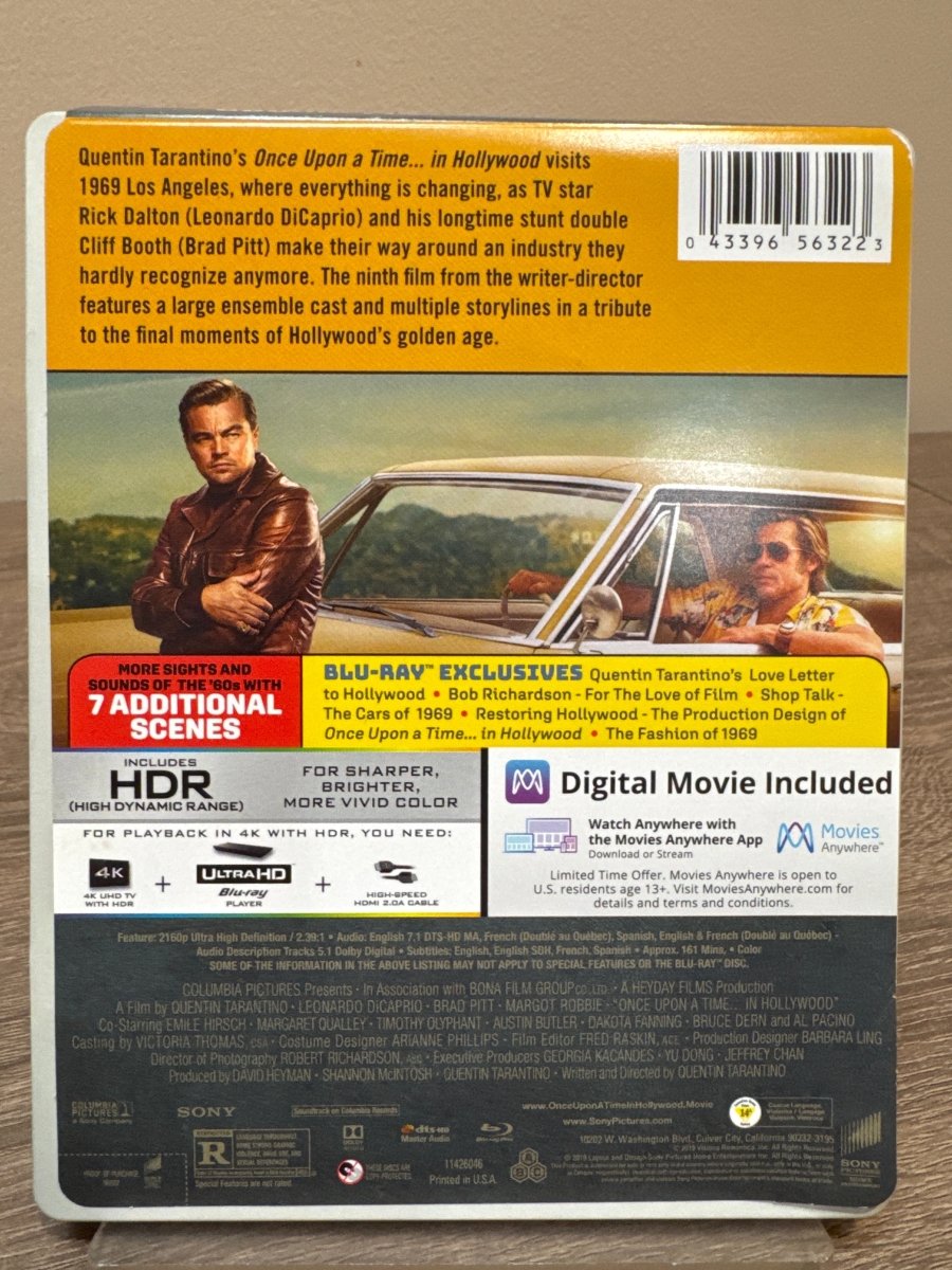 Once Upon a Time in... Hollywood (4K UHD, Steelbook) USED