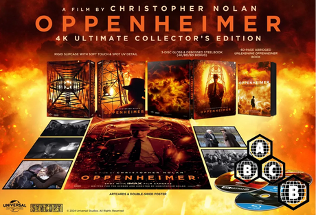 Oppenheimer (UK 4K UHD, Limited Ultimate Collector's Edition Steelbook, Region Free/B) *one per customer