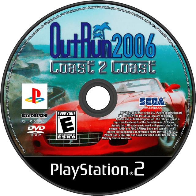 OutRun 2006 Coast 2 Coast Playstation 2 LOOSE - Video Games - Playstation 2