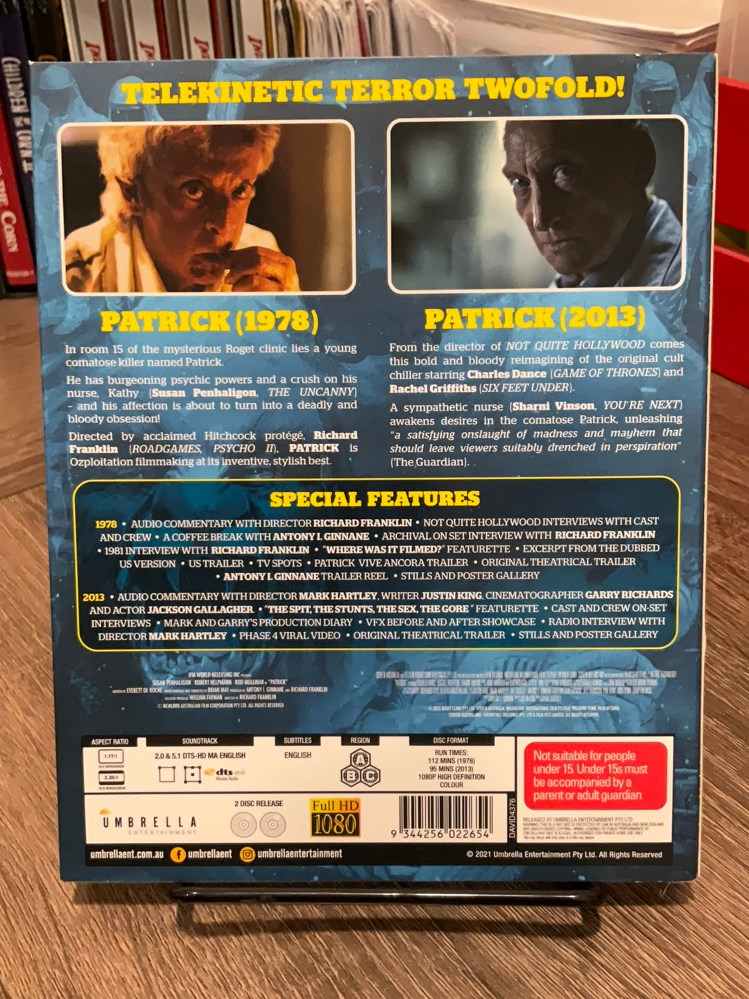 Patrick (1978) / Patrick (2013) (Region Free) w/SLIP USED