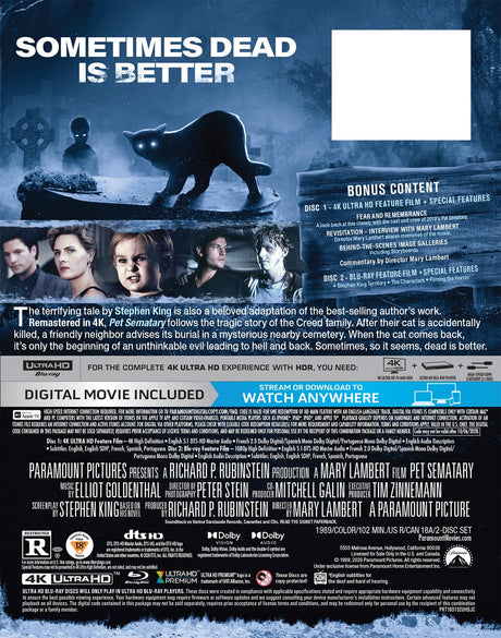 Pet Sematary (4K UHD, Limited Edition Steelbook)