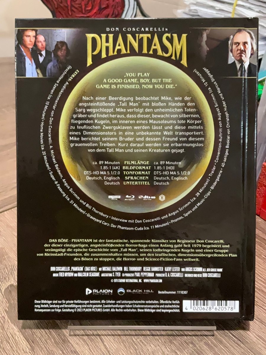 Phantasm (4K UHD, Mediabook, Region Free/Region B) USED