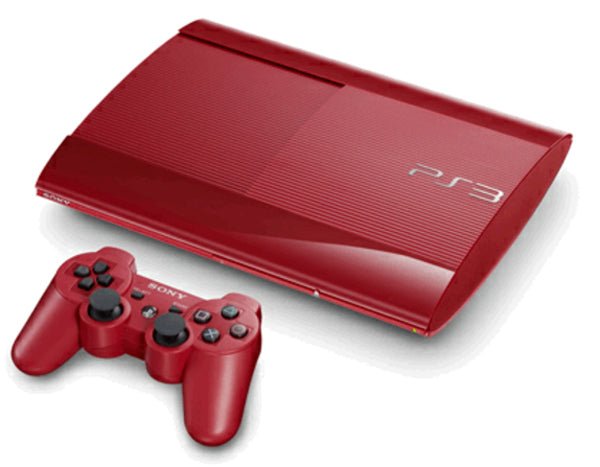 Playstation 3 500GB Super Slim - Red [God of War Ascension Edition] (Loose) USED - Video Games - Playstation 3
