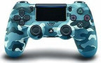 Playstation 4 DualShock 4 Wireless Controller - Blue Camo LOOSE - Video Games - Playstation 4