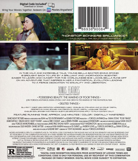 Poor Things - New Blu - Ray