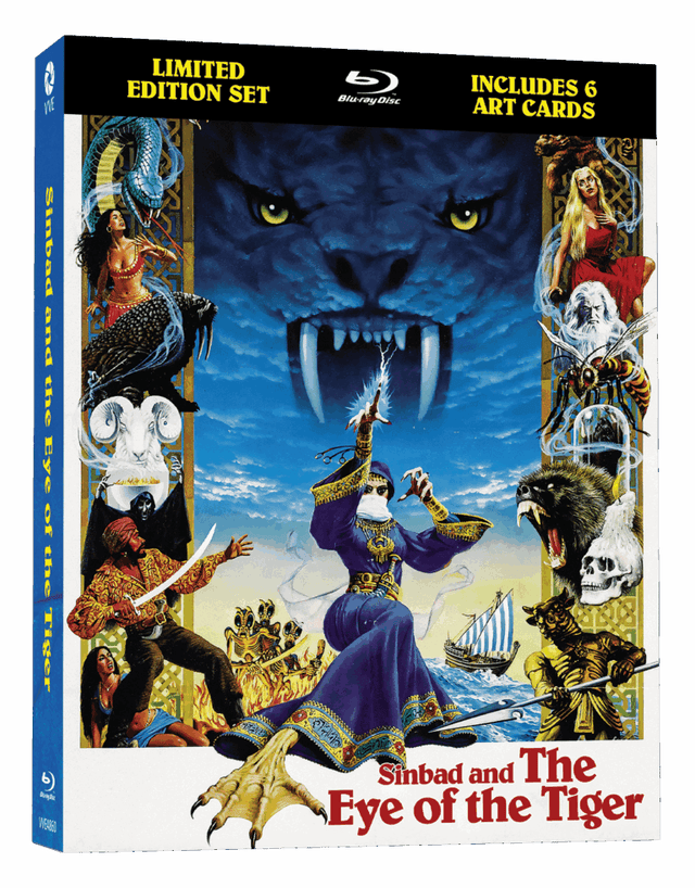 PRE - ORDER - Sinbad and the Eye of the Tiger (Limited Edition w/Lenticular Hardcase, Region Free) - New Blu - Ray