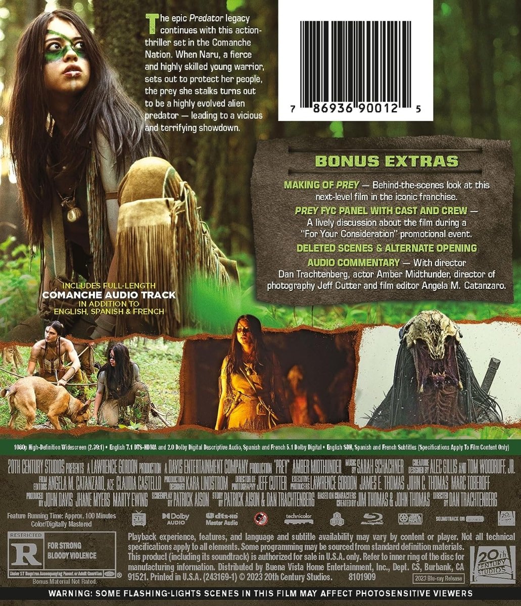 Prey (2022, Blu - Ray) - New Blu - Ray