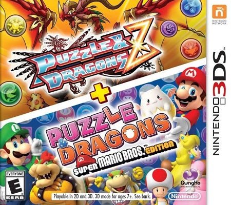 Puzzle & Dragons Z + Puzzle & Dragons: Super Mario Bros. Edition Nintendo 3DS USED - Video Games - Nintendo 3DS