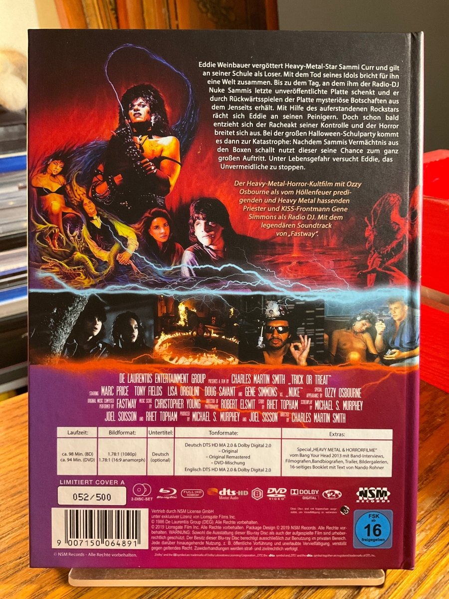 Ragman aka Trick or Treat (Region B GERMAN IMPORT) MEDIABOOK USED
