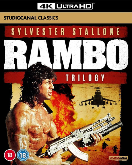 Rambo Trilogy (4K UHD, StudioCanal UK, Region Free) - New 4K UHD