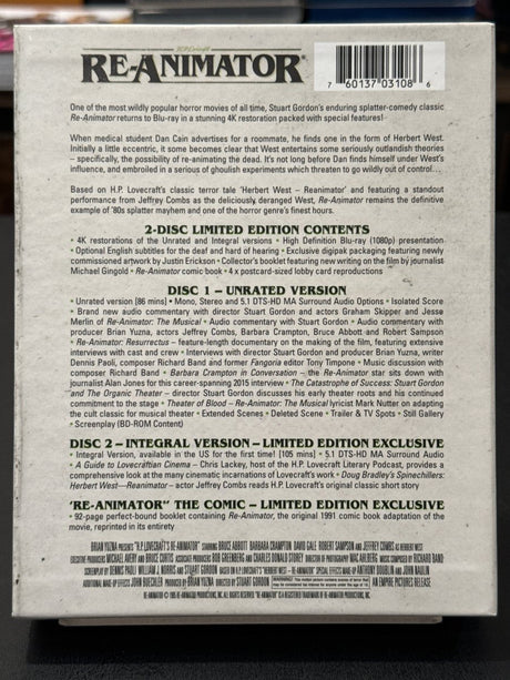 Re - Animator (Limited Edition) USED - Used Blu - Ray