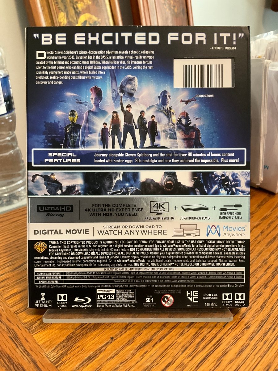 Ready Player One (4K Ultra HD) W/SLIP USED