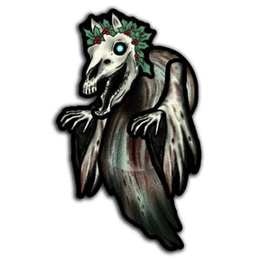 Retro Style Mari Lwyd Holiday Cutout Decoration - Posters/Stickers/Art