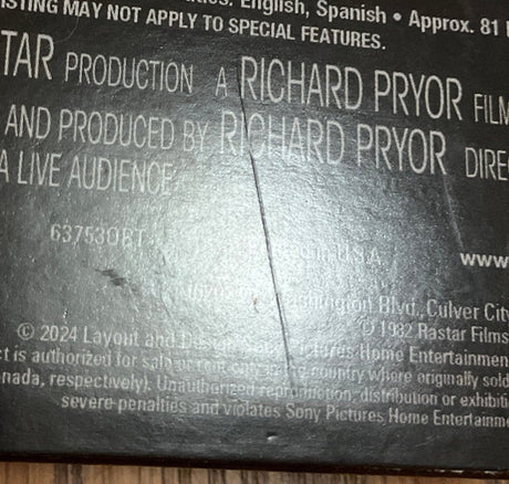 Richard Pryor: Live On The Sunset Strip (4K UHD) w/SLIP USED - Used 4K UHD