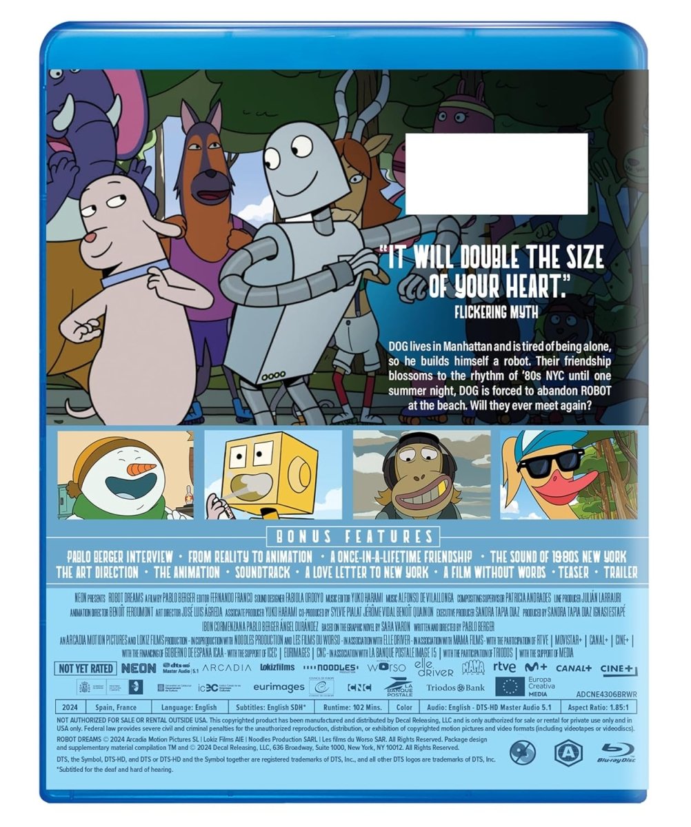 Robot Dreams - New Blu - Ray