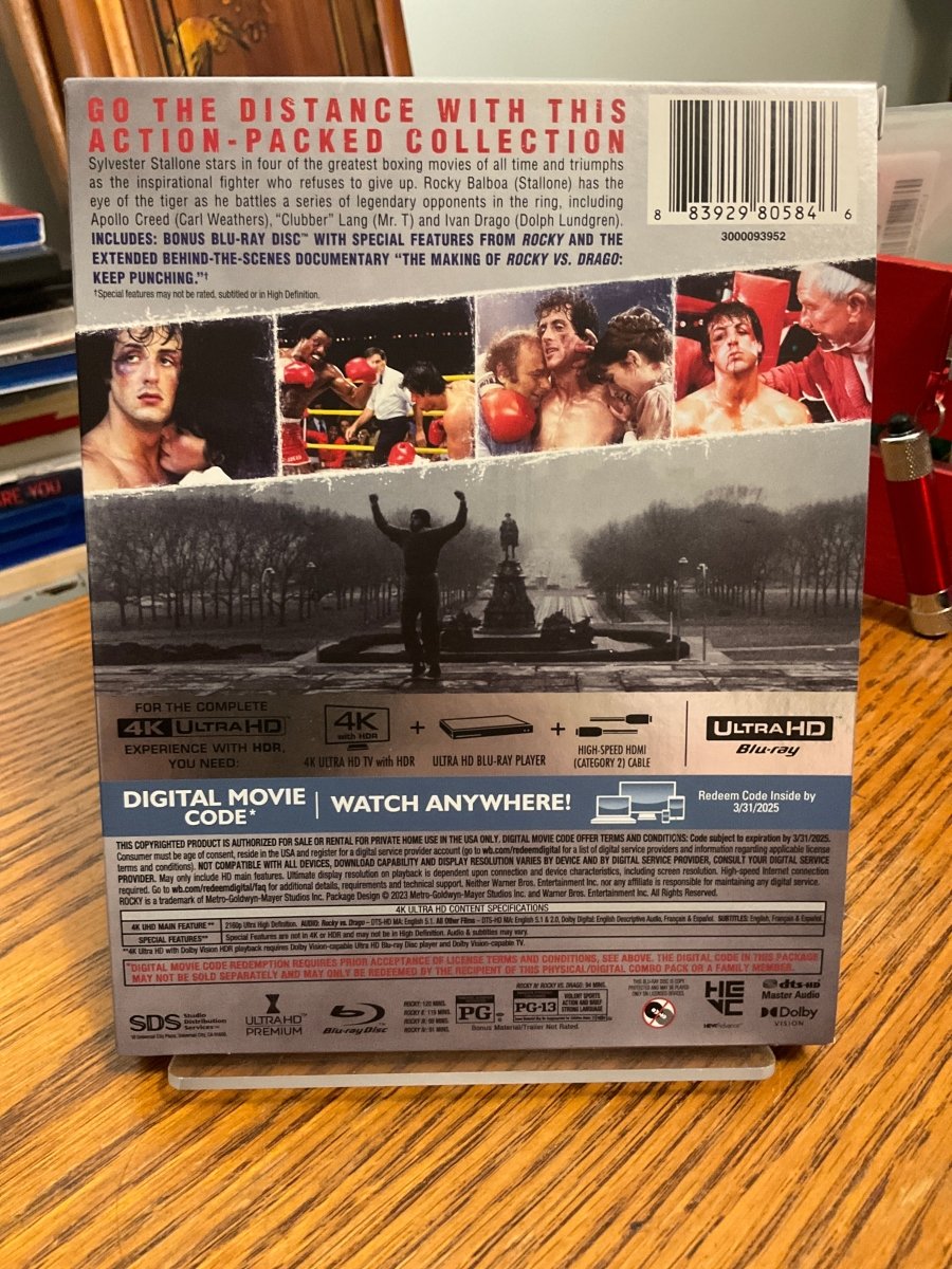 Rocky: The Knockout Collection (4K UHD) w/SLIP USED
