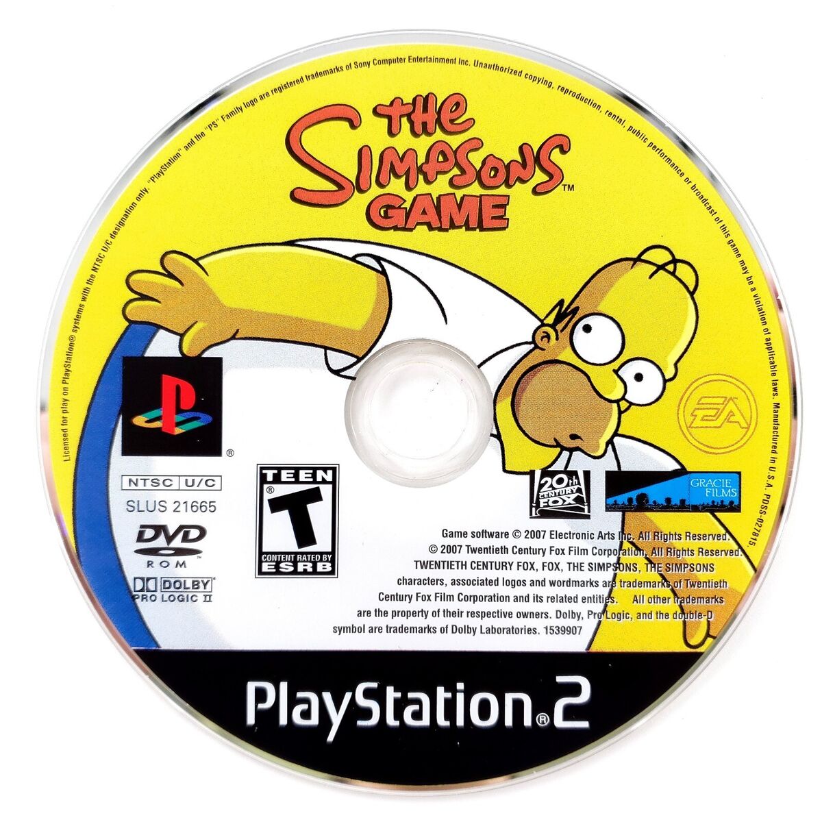 The Simpsons Game Playstation 2 LOOSE
