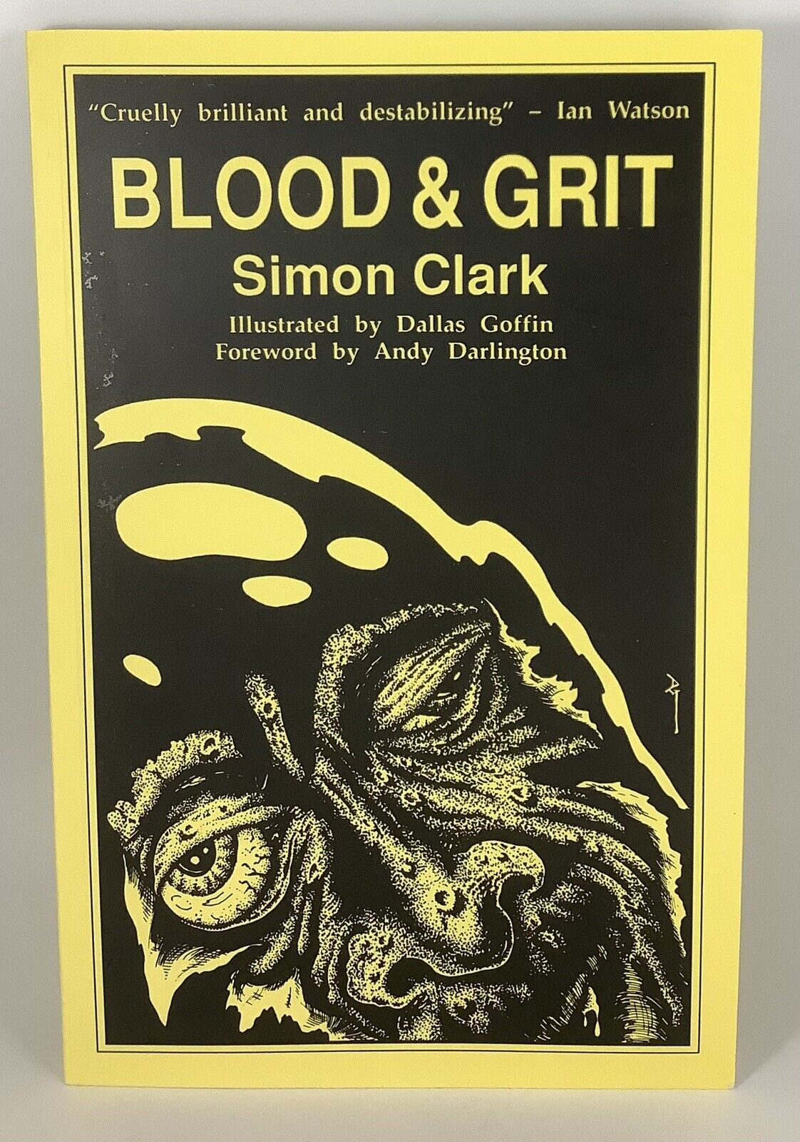 Blood and Grit - Simon Clark - Back Brain Recluse 1990 First Edition Paperback USED