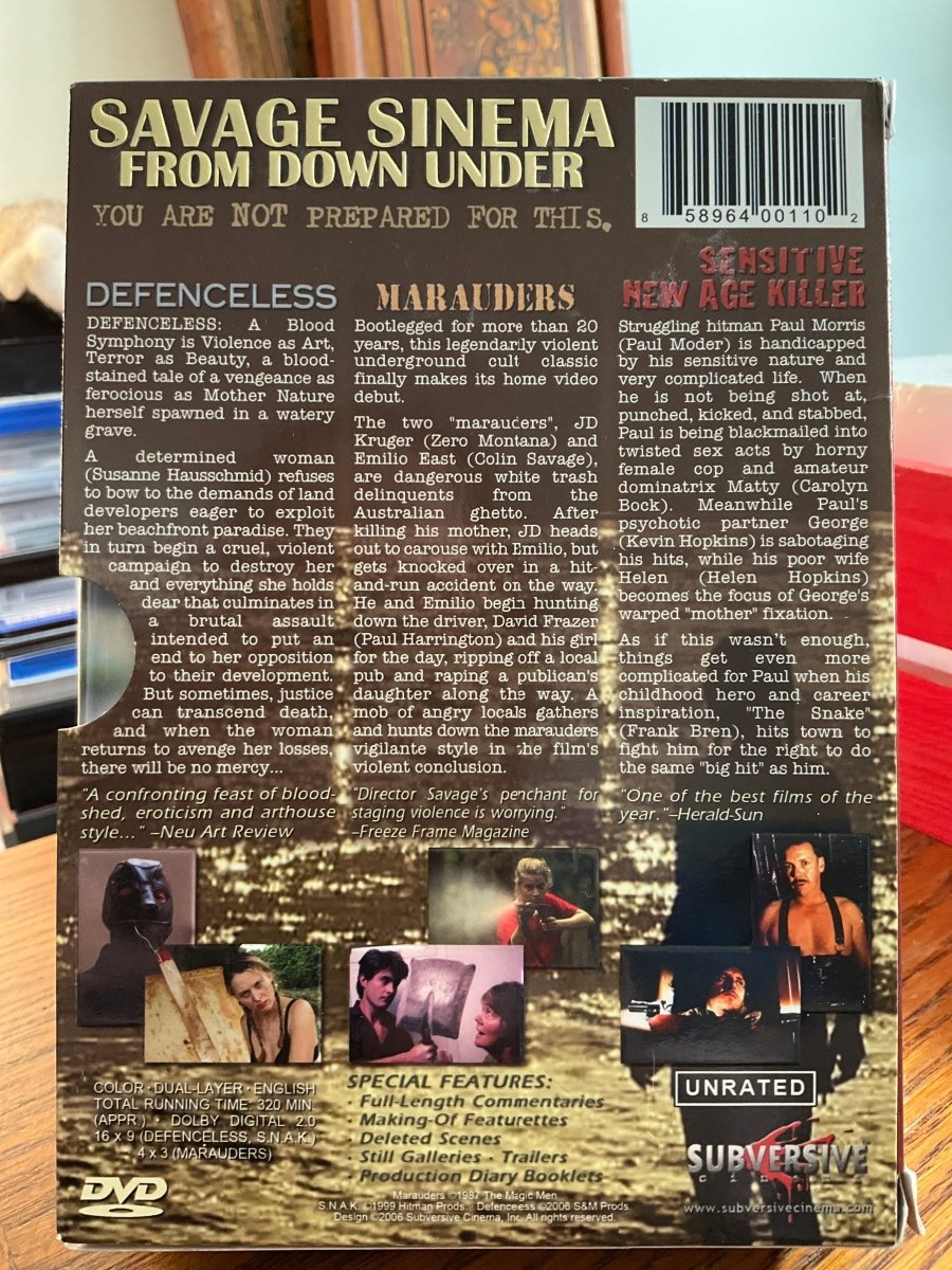 Savage Sinema From Down Under (DVD) USED