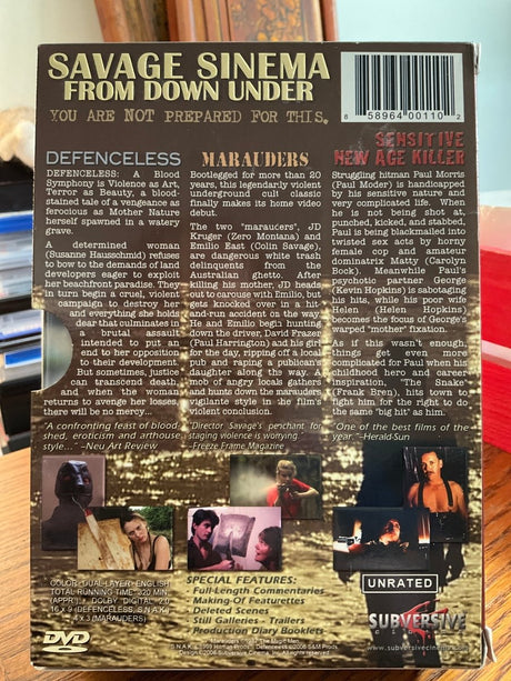 Savage Sinema From Down Under (DVD) USED