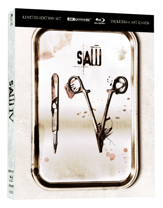 Saw IV (4K UHD, Limited Edition Lenticular Hardcase, Region Free)