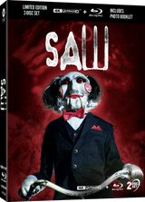 Saw (Via Vision, 4K UHD/Blu-Ray, Limited Edition w/Lenticular Hardcase, Region Free)