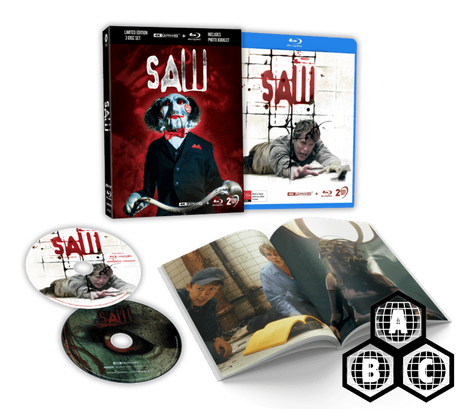 Saw (Via Vision, 4K UHD/Blu-Ray, Limited Edition w/Lenticular Hardcase, Region Free)